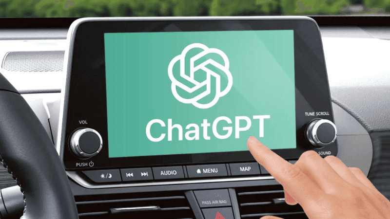 ChatGPT on car dashboard