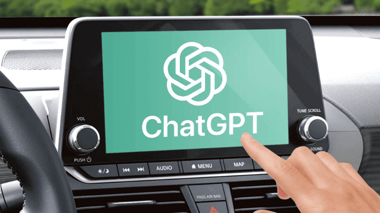 ChatGPT on car dashboard
