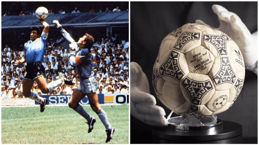 Maradona's 'Hand of God' match ball sells for $3.35 million