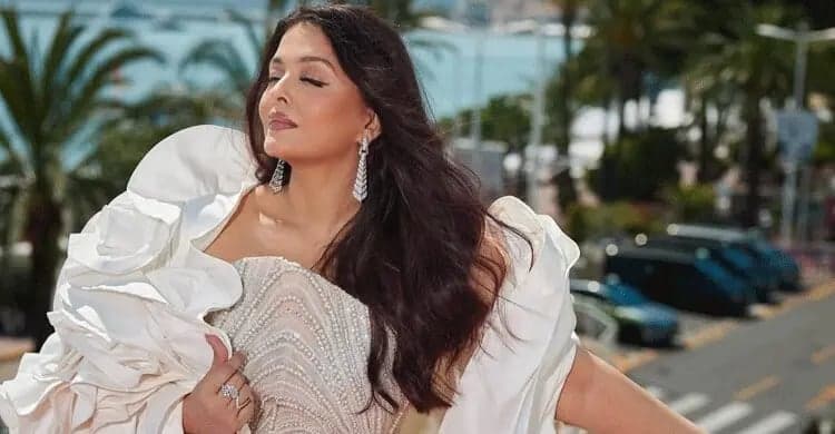Aishwarya Rai turns heads in gown adorned with 7,000 pearls