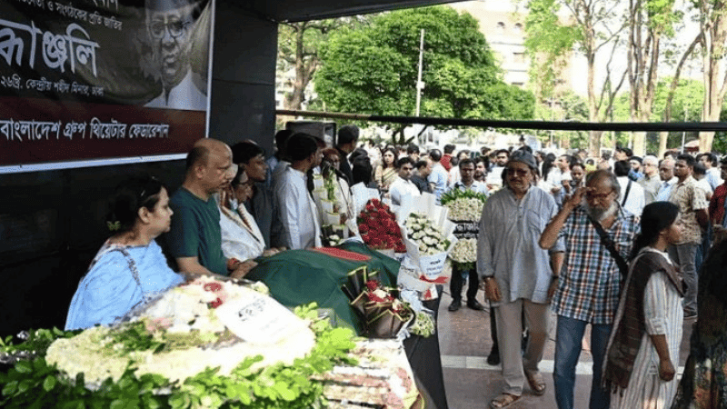 Ataur Rahman laid to rest beside mother's grave