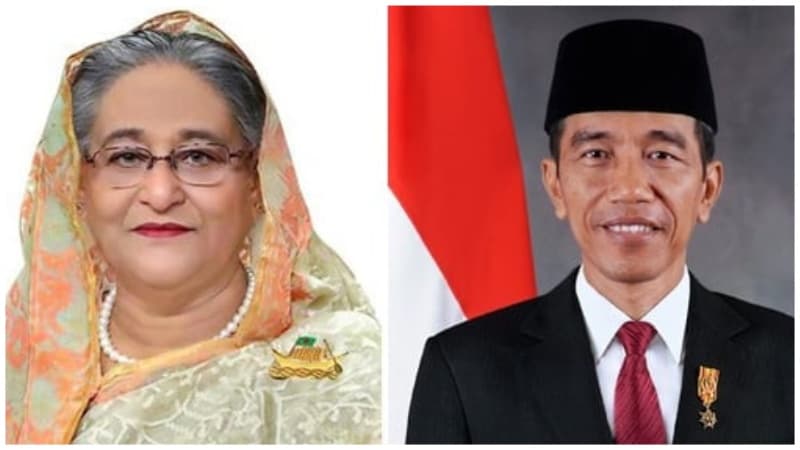 Indonesian president greets Sheikh Hasina on re-election as PM