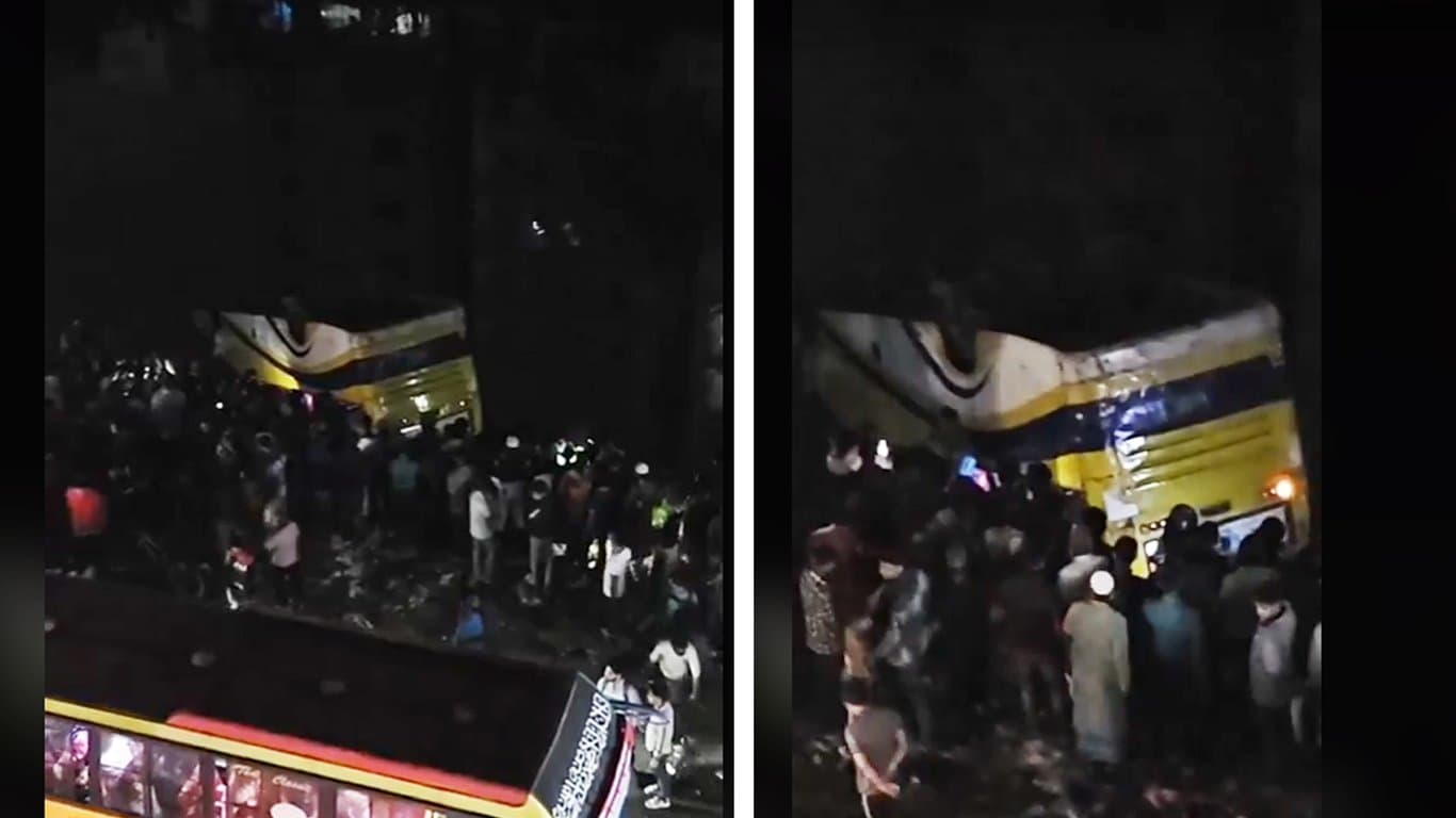 5 injured as bus plunges into canal in Banasree