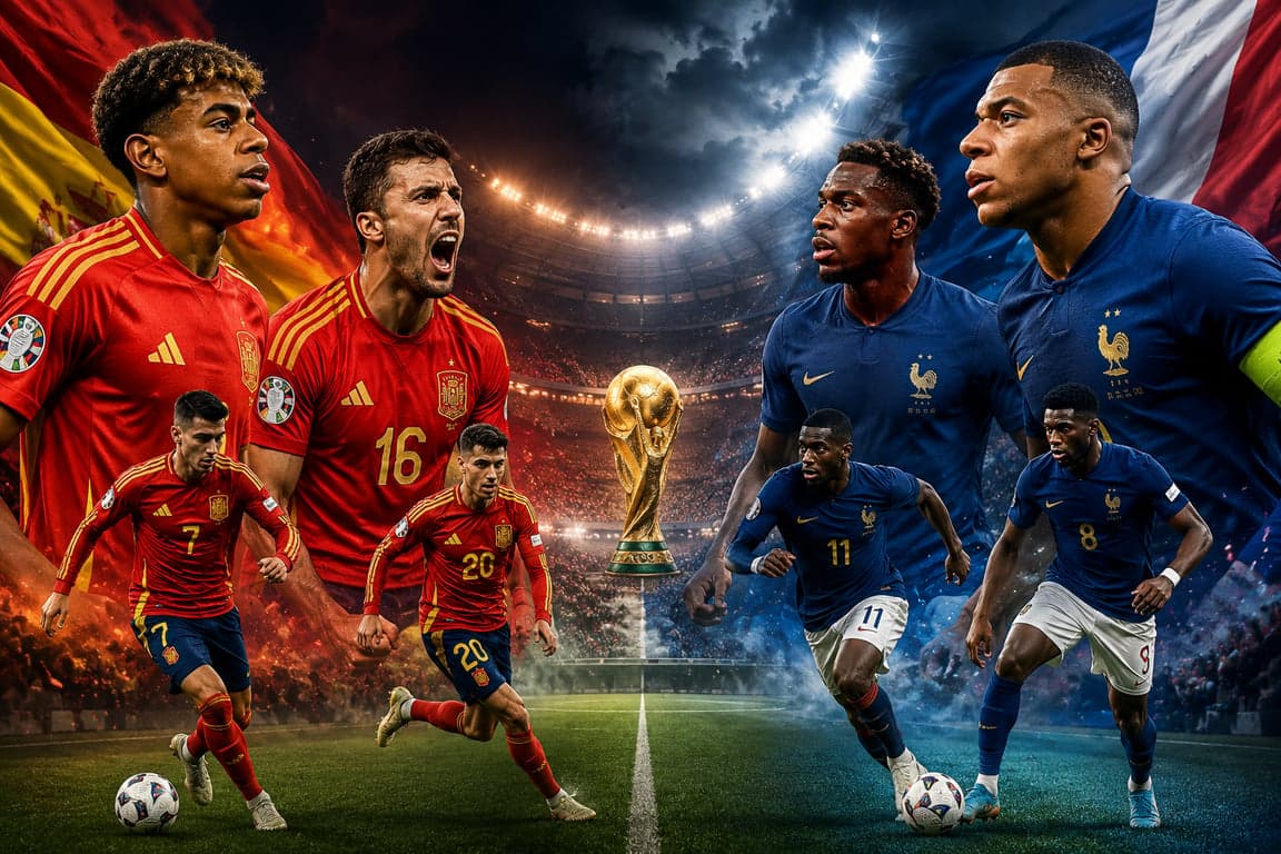 France-Spain acid test: Football world Aawaits World Cup's 'early final'