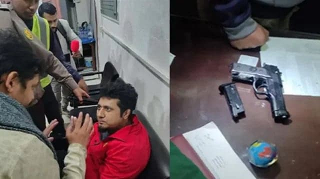 Youth held with 'toy pistol' from Inqilab Mancha movement