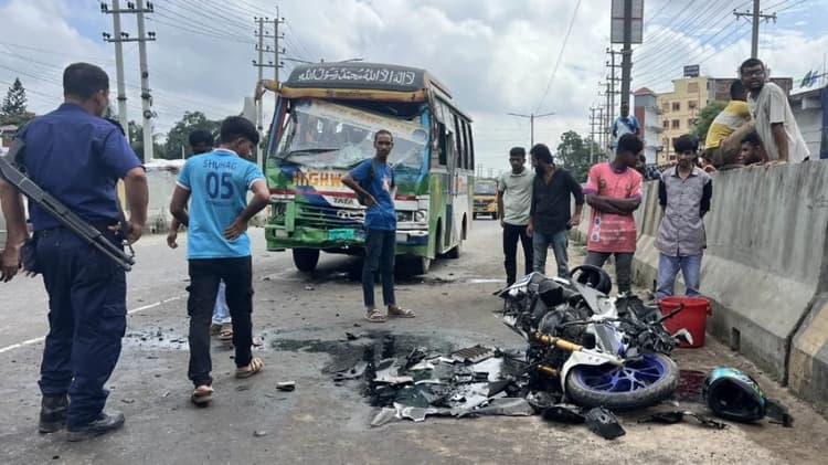Two students killed in four-vehicle collision in Dhamrai