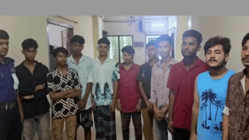 Video of accused chanting ‘Joy Bangla’ in lockup goes viral, two police withdrawn
