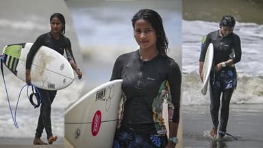 Fatema Akhtar becomes first Bangladeshi woman surfer to qualify for Asian Games
