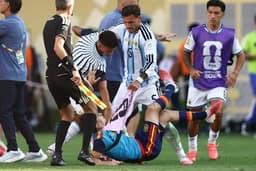 Argentina's Leandro Paredes shown red card for sparking brawl after match