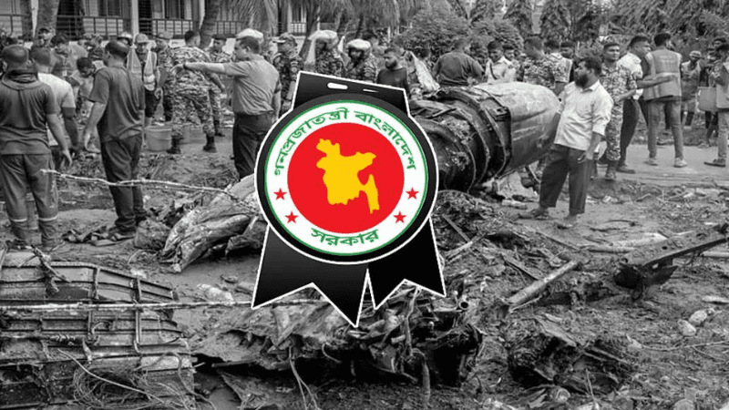 Plane crash in Uttara: National mourning being observed