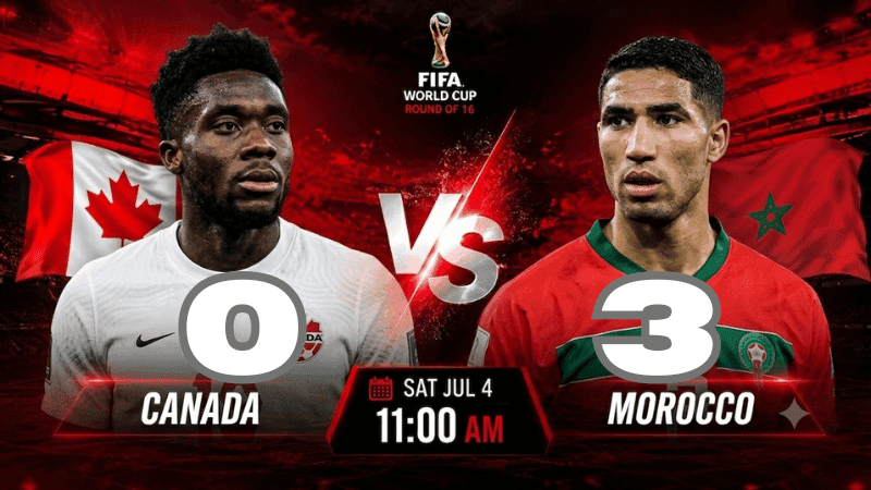 Morocco vs Canada —World Cup: Live score and match stats 