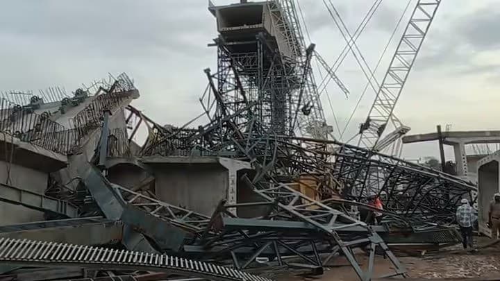 Six killed after under-construction bridge collapses in India