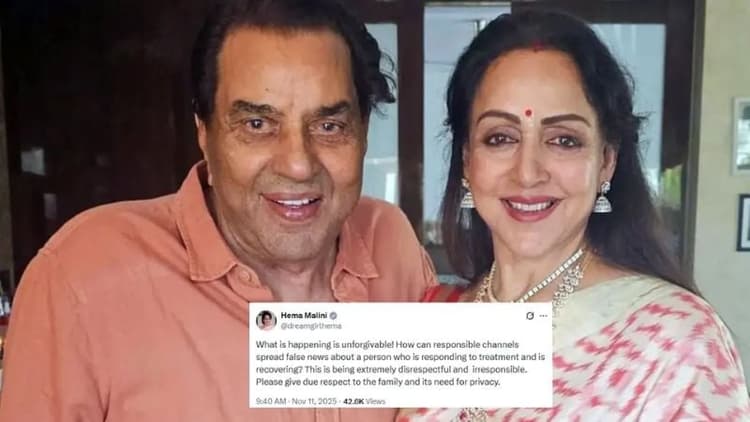 Hema Malini, family lambast fake death rumors about Dharmendra