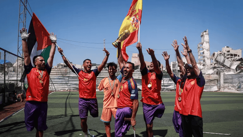 Spain's World Cup victory brings joy to war-torn Gaza