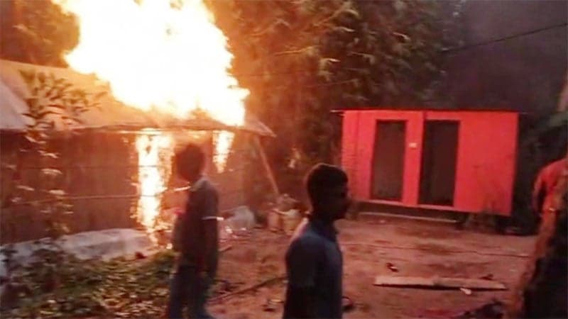 Shammo murder: Home of accused set on fire in Madaripur