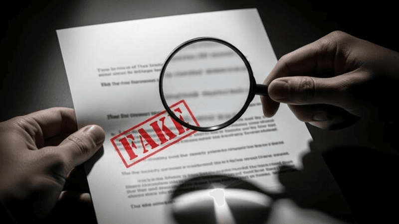 Woman held over allegedly forged job recommendation letter