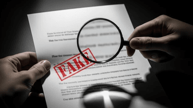 Woman held over allegedly forged job recommendation letter