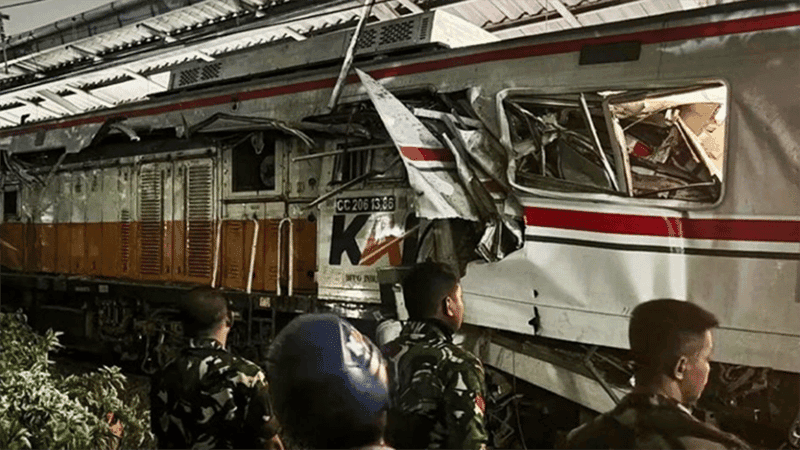 Four killed, many injured as trains collide in Indonesia