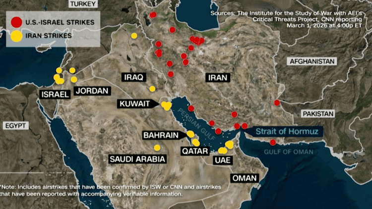 New attacks across Iran and Gulf, war widens