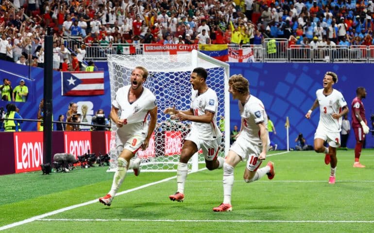 Kane's brace turns the tide for England