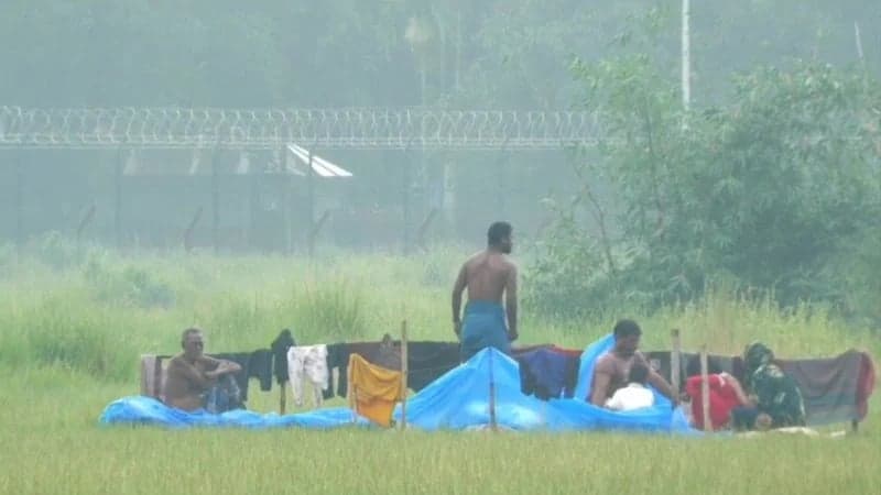BSF finally removes 10 people from no man's land at Panchagarh border