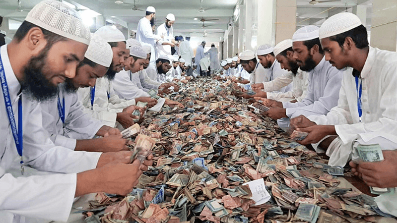 Kishoreganj’s ‘Pagla Mosque’ collects 32 sacks of donation
