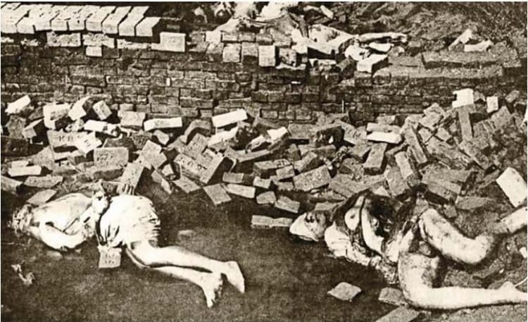 Bruised and battered Selina Parvin in shallow pit of abandoned brick kiln