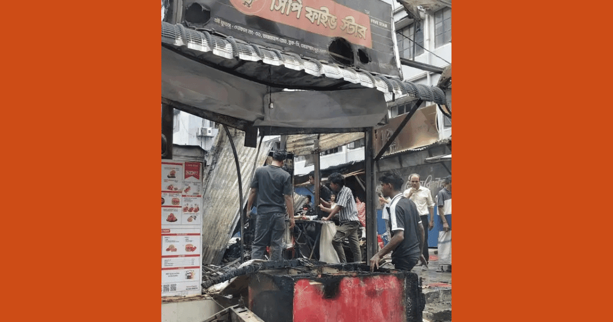 Fire breaks out at food shop in Mohammadpur