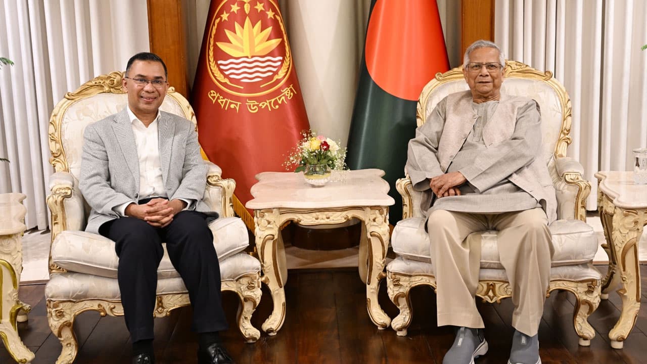 Chief Adviser Yunus congratulates Tarique Rahman on BNP's victory