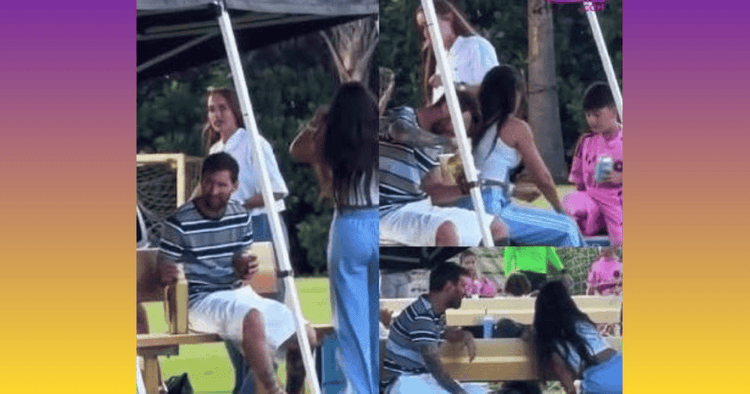 Messi makes first public appearance since international retirement