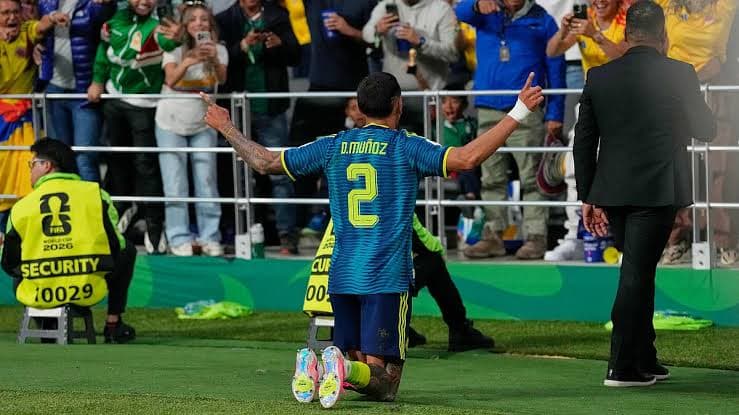 Munoz strike gives Colombia 1-0 half-time lead over Uzbekistan