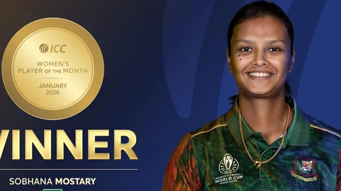Bangladesh's Sobhana Mostary named ICC Player of the Month