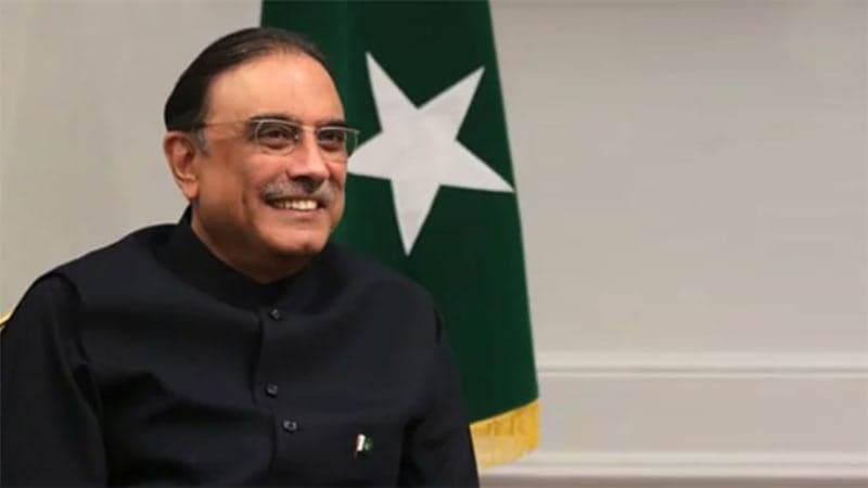 Pakistans president Asif Ali Zardari