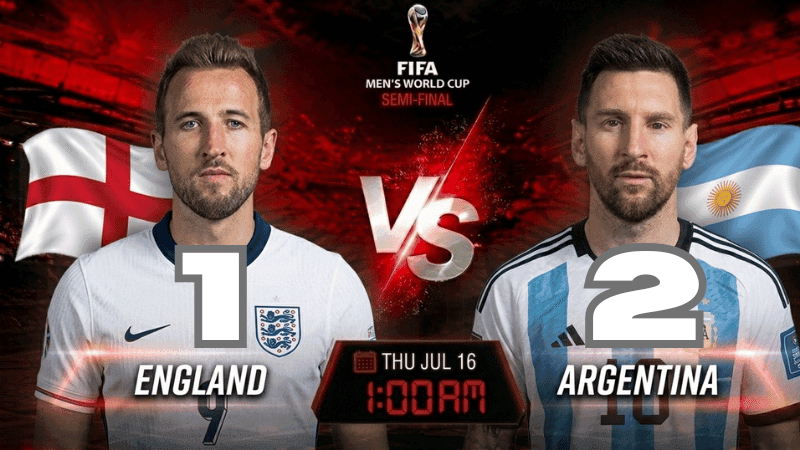 Argentina vs England —World Cup: Live score and match stats