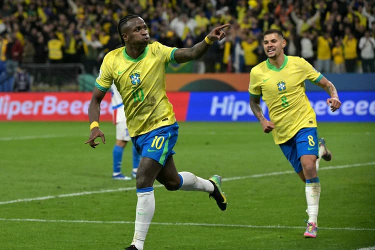 Vinicius Junior scores early as Brazil lead Scotland 1-0