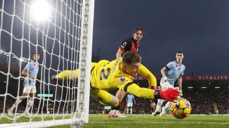 Manchester City's 32-match unbeaten streak ends with 2-1 loss to Bournemouth