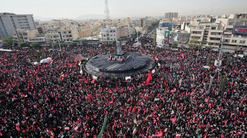 Millions flood Tehran streets for Khamenei's funeral procession
