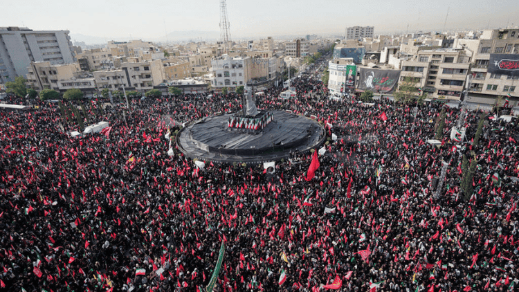 Millions flood Tehran streets for Khamenei's funeral procession