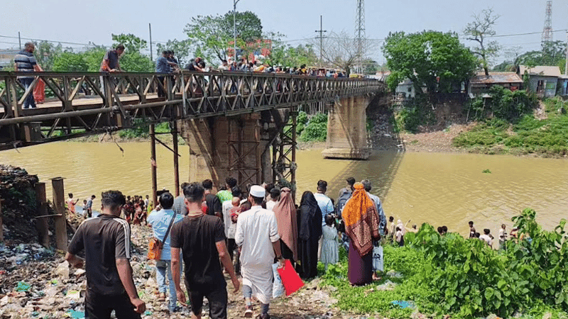 Woman dies after falling off bridge into river in Habiganj