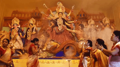 Durga Puja begins with Maha Shashthi