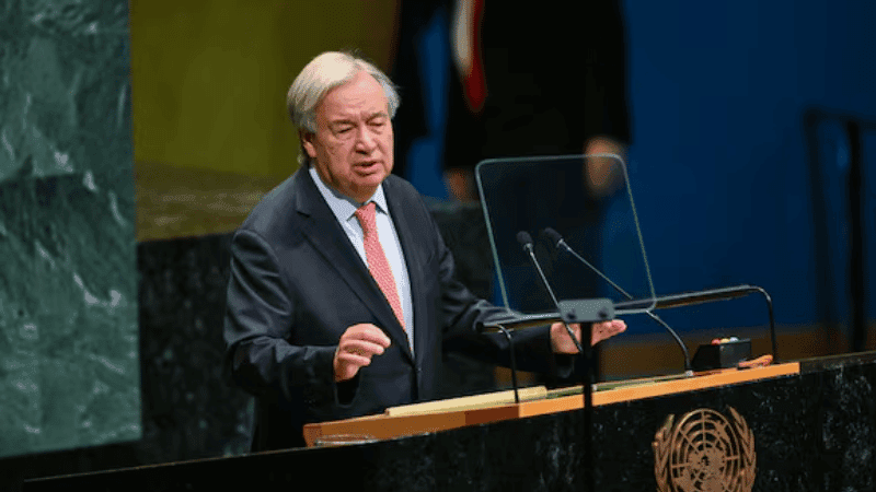 Warning of Guterres on war-AI-climate crisis in last speech