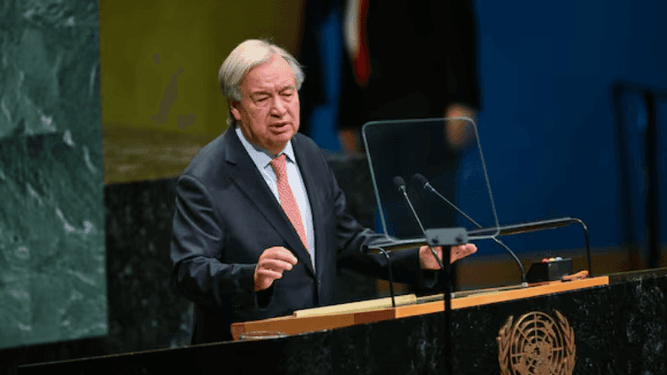 Warning of Guterres on war-AI-climate crisis in last speech