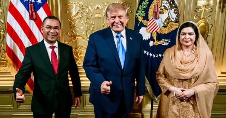 PM Tarique shares photo with Trump from New York dinner