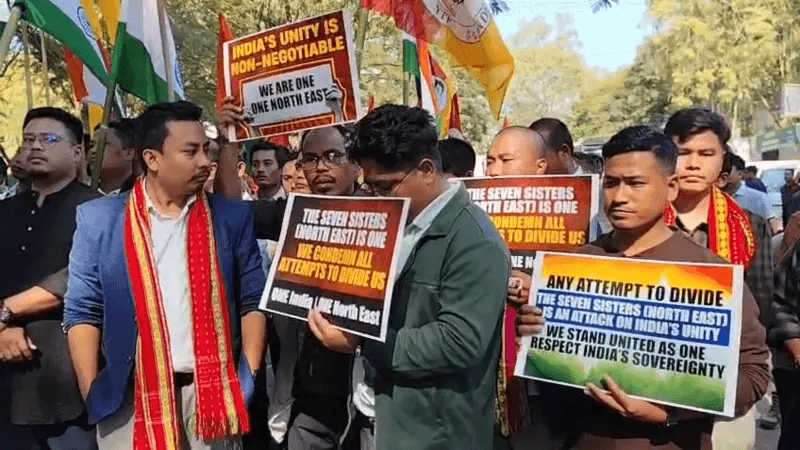Bangladesh Assistant High Commission in Agartala faces public demonstration