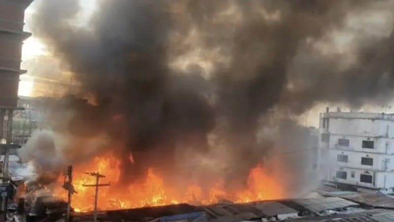 Gazipur kitchen market fire brought under control