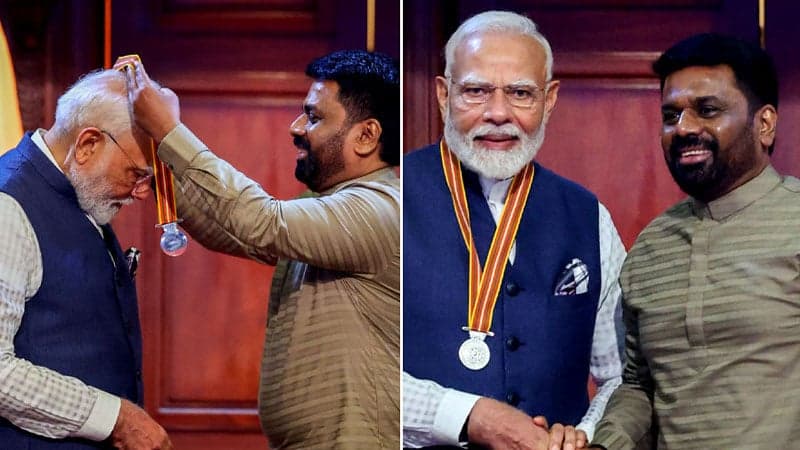Modi awarded Sri Lanka's highest civilian honor