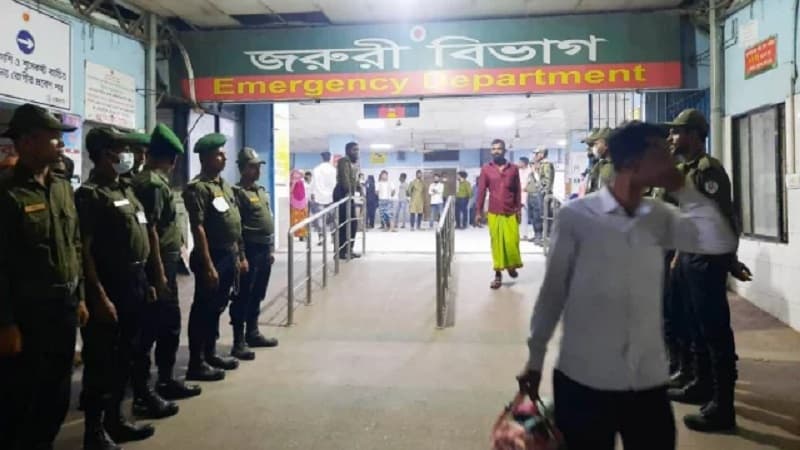 Vandalism at DMCH following death of child under treatment