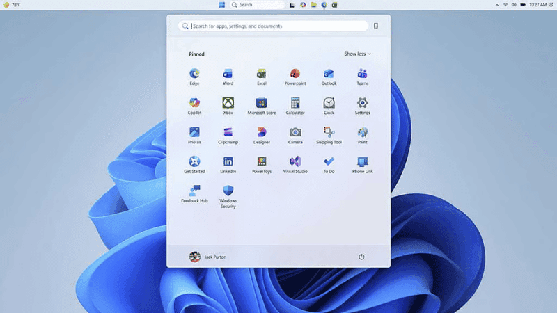 Microsoft brings customizable start menu size to Windows 11