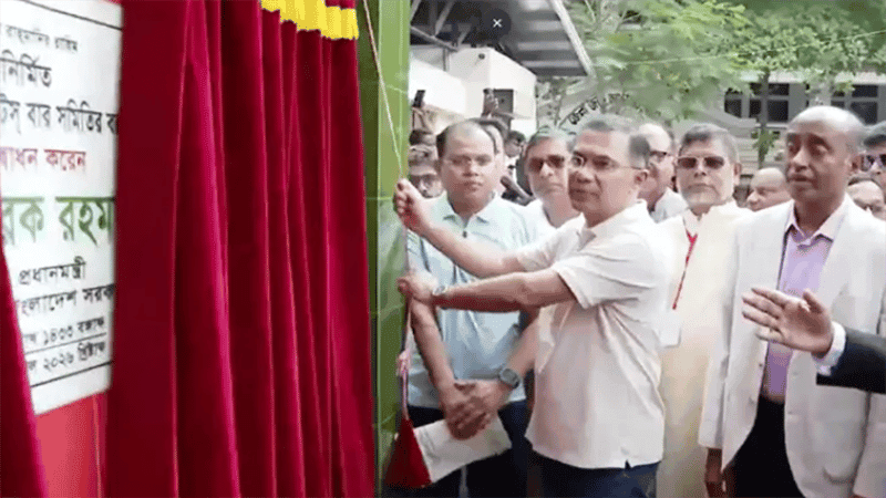 PM lays foundation stone of Bogura District Lawyers’ Association new building