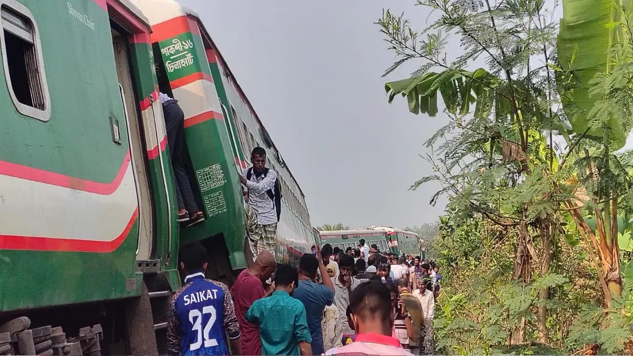 Train tracks ripped up, crew flee